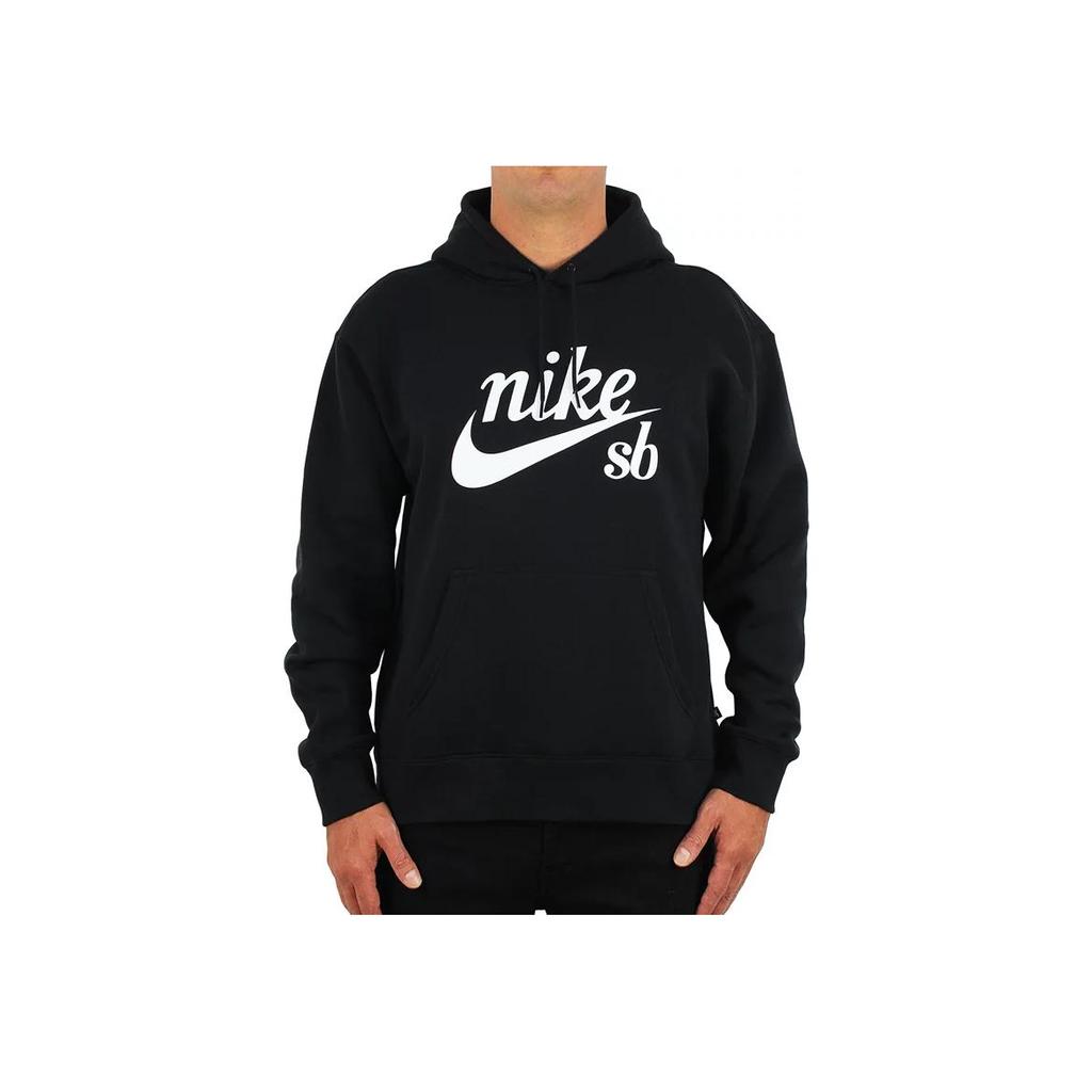 Nike Alphabet Logo Print Long Sleeve Hoodie Men Tops Black CW4383-010