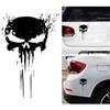 Кровь Виниловая наклейка Авто Светоотражающая наклейка Наклейка Каратель Череп Наклейка Автомобильный Череп Наклейка 3D Наклейки на автомобиль