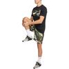 Nike Мужская повседневная футболка с круглым вырезом и коротким рукавом в клетку, черная FJ7129-010
