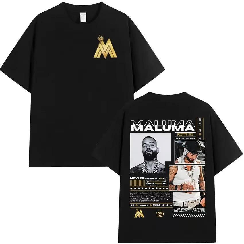 Rapper MALUMA 2026 Album Graphic T Shirt Mens Women Hip Hop Retro Style Short Sleeve Tshirt Fashion Tees Streetwear
