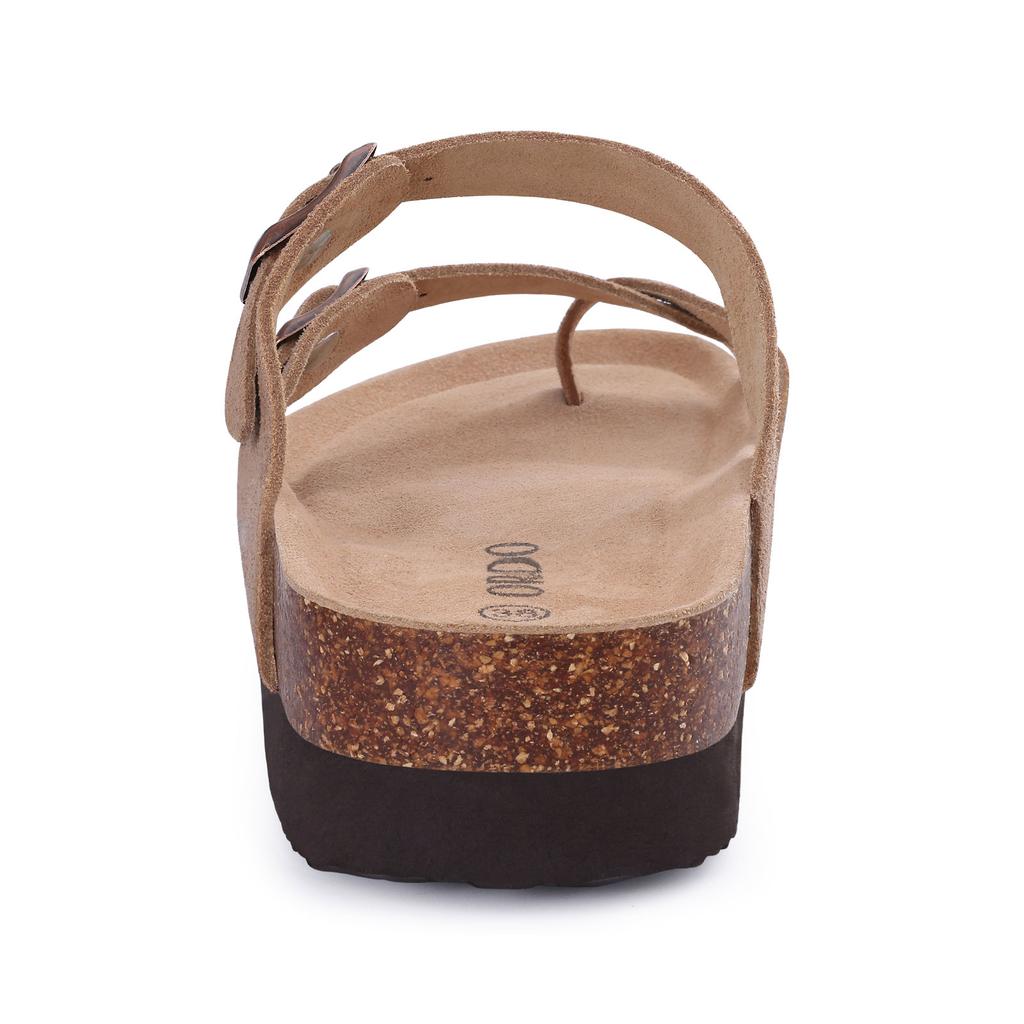 Модные классические сандалии Comwarm из пробки для женщин, модные пляжные сандалии на толстой подошве, удобные повседневные домашние тапочки на плоской подошве с регулируемой пряжкой