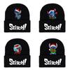 Disney Stitch Knit Beanie Winter Hat With Rolled Brim For Christmas Gifts Adults