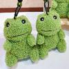 Зеленый Плюшевый Брелок-Игрушка, Трясущиеся Игрушки, Подвеска для Рюкзака, Мультяшный Брелок с Лягушкой, Подарок