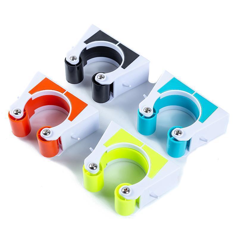 Compact Road Bike Tire Clamp Set with Space-saving Parking Hanger