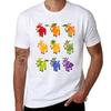 Разноцветные Футболки T-Shirt смешные футболки хлопковая футболка мужская 100% хлопок бренд класса люкс аниме футболка T-Shirt