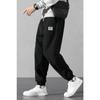 Fleece Fabric Oversize Black Men's Sweatpants Oversize Tracksuit