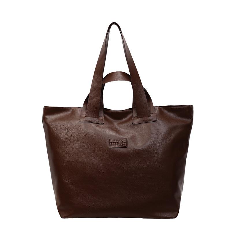 Large-capacity Bag Women's New Fashionable and Simple Commuter Bag Trendy Shoulder Bag Tote Bag