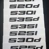 3D ABS For BMW E39 F10 E60 F11 530d 520d 520i 535d 535i 540i 525d 530i Emblem Letters Sticker Car Trunk Badge  Accessories SK0