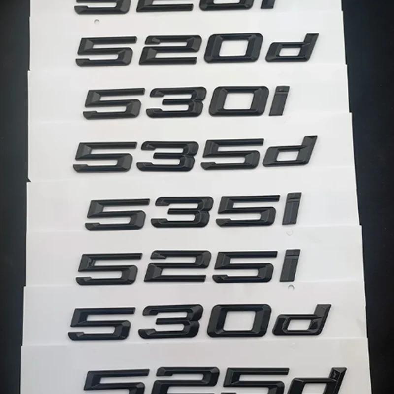 3D ABS For BMW E39 F10 E60 F11 530d 520d 520i 535d 535i 540i 525d 530i Emblem Letters Sticker Car Trunk Badge Accessories SK0
