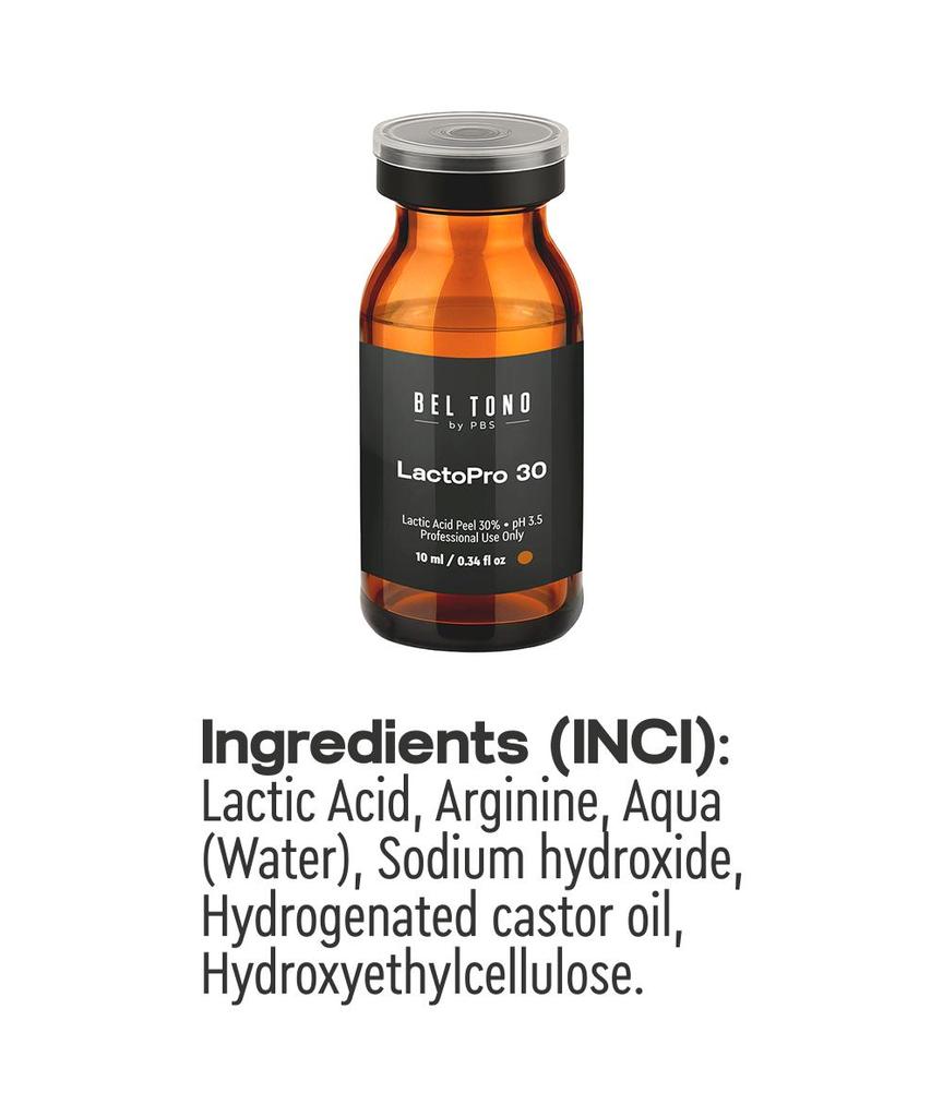 LactoPro 30 Bel Tono Lactic Peel 30% pH3.5, 10ml.