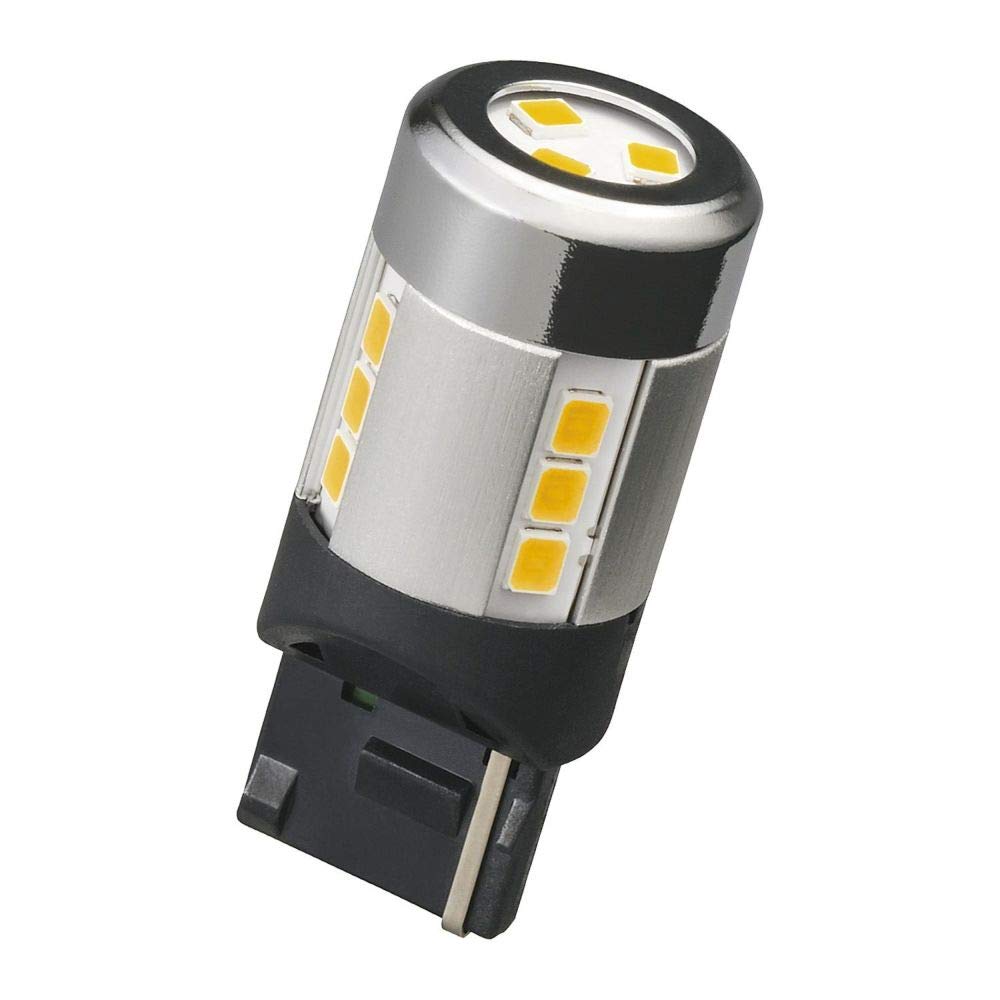 CARMATE GIGA Car LED Back Lamp 4000K 1 Pack / 3x Brightness Overwhelmingly Bright Warm White T20 BW346