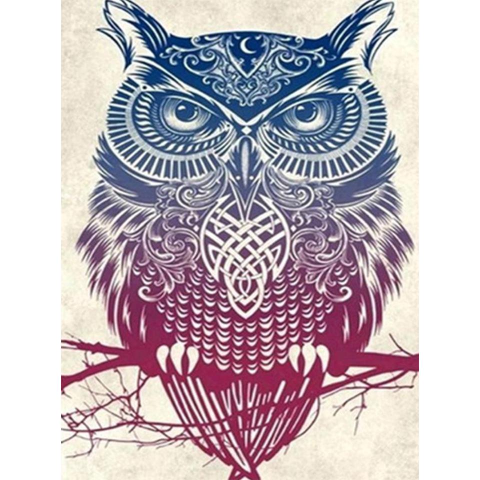 5D DIY алмазная живопись животное Сова горный хрусталь картина полная алмазная вышивка мозаика ремесло вышивка крестиком подарок комплект для украшения дома