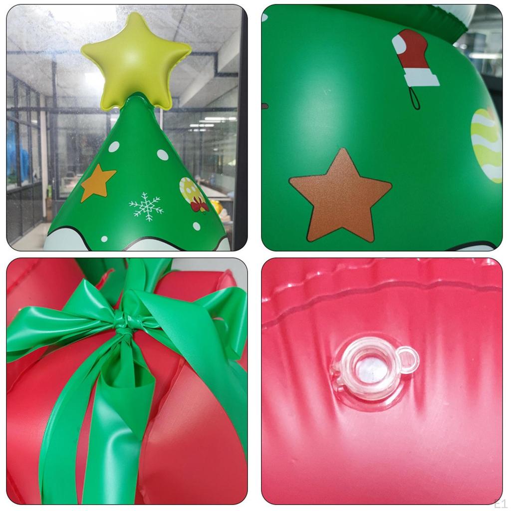 Надувная рождественская елка 1,7 м Xmas для вечеринки, патио, праздничное украшение