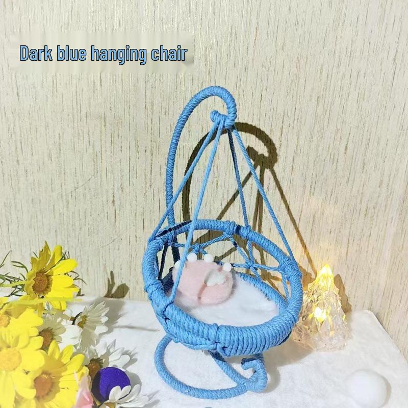 Плетеное вручную хлопковое кресло-гамак в виде корзины для подвешивания куклы – Бесплатная доставка на дом