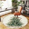 1 шт. Рождественская елка Офисный круглый ковер, Под офисные стулья Спальня Гостиная Домашний декор, Ковер для офиса -1110043