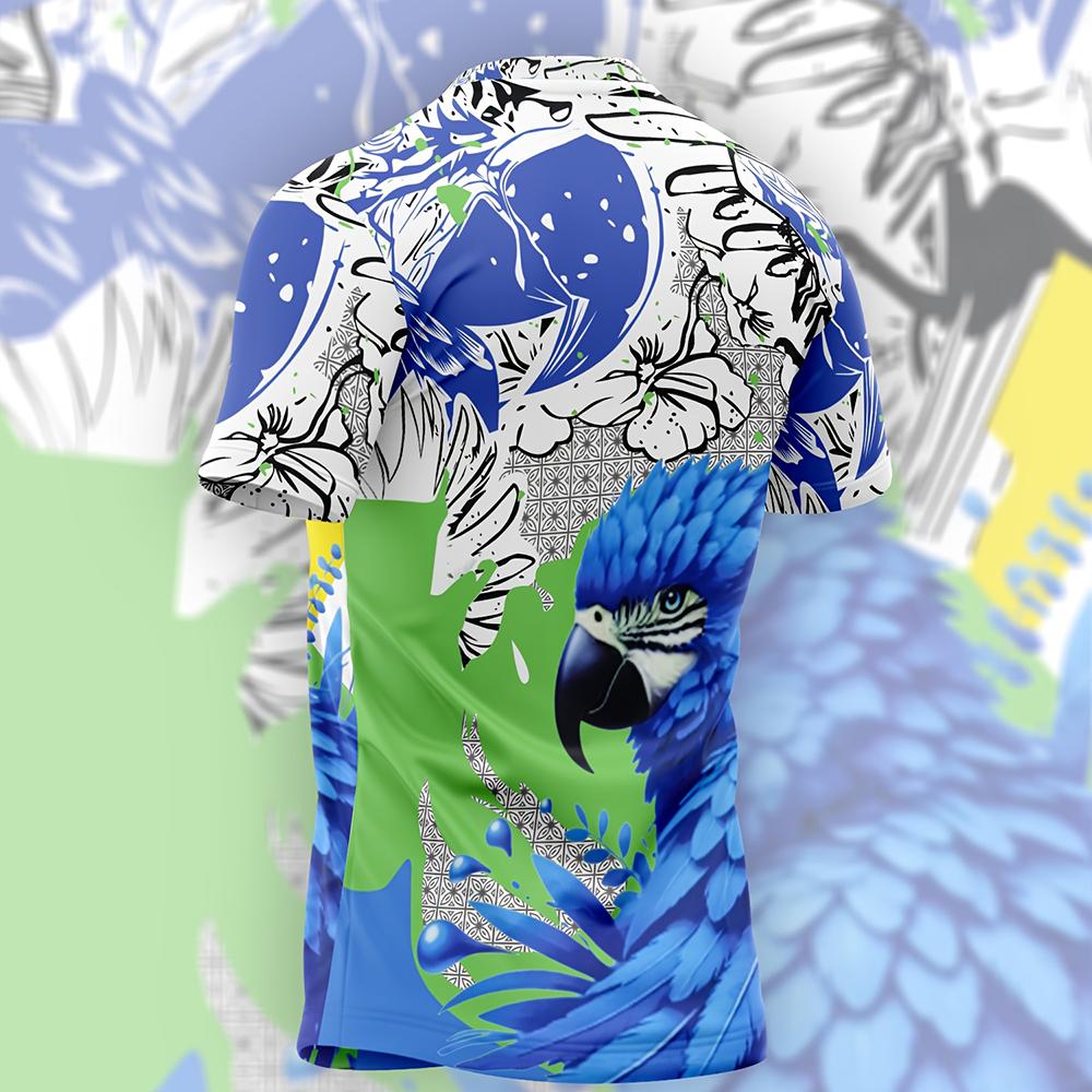 Brazilian Macaw Special Edition Football Shirt Men's 3D Print Breathable Quick Dry Short Sleeve Sports Casual Fan Soccer Jersey