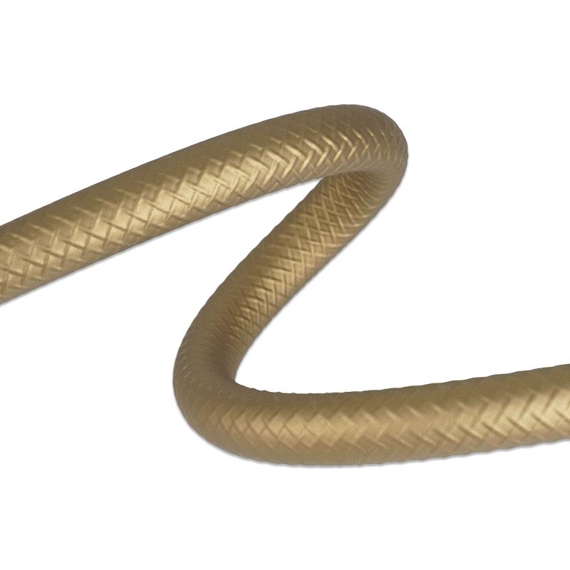 Luxury Gold Braided Silicone Shower Hose for Hand Shower Connection