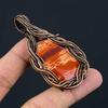 Snake Skin Jasper Gemstone Copper Wire Wrap Handmade Pendant Jewelry Gift For Love