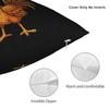 FCawF Meme Square Pillow Case Funny Black Bird Moon Cushion Cover Novelty Polyester Decor Pillowcase for Home 45x45cm