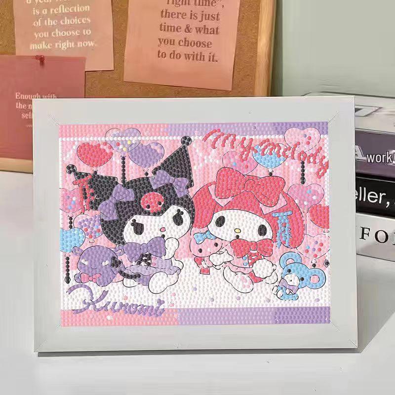 Набор для 5D-алмазной вышивки Sanrio в рамке – Образовательная игрушка для детей