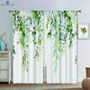Простая занавеска для окна с цветочным принтом и листьями, карман на штанге, подходит для спальни, гостиной, украшения на открытом воздухе, может быть изготовлена на заказ