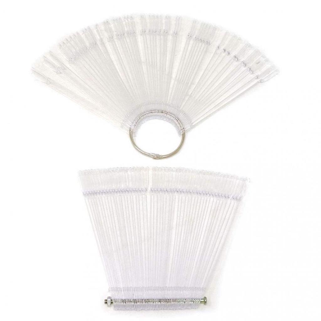 50 шт., веерообразные насадки для дизайна ногтей, польская доска, палочки для практики, маникюрный инструмент