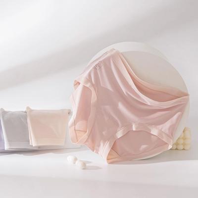 Женские дышащие трусы-слипы из тутового шелка средней посадки