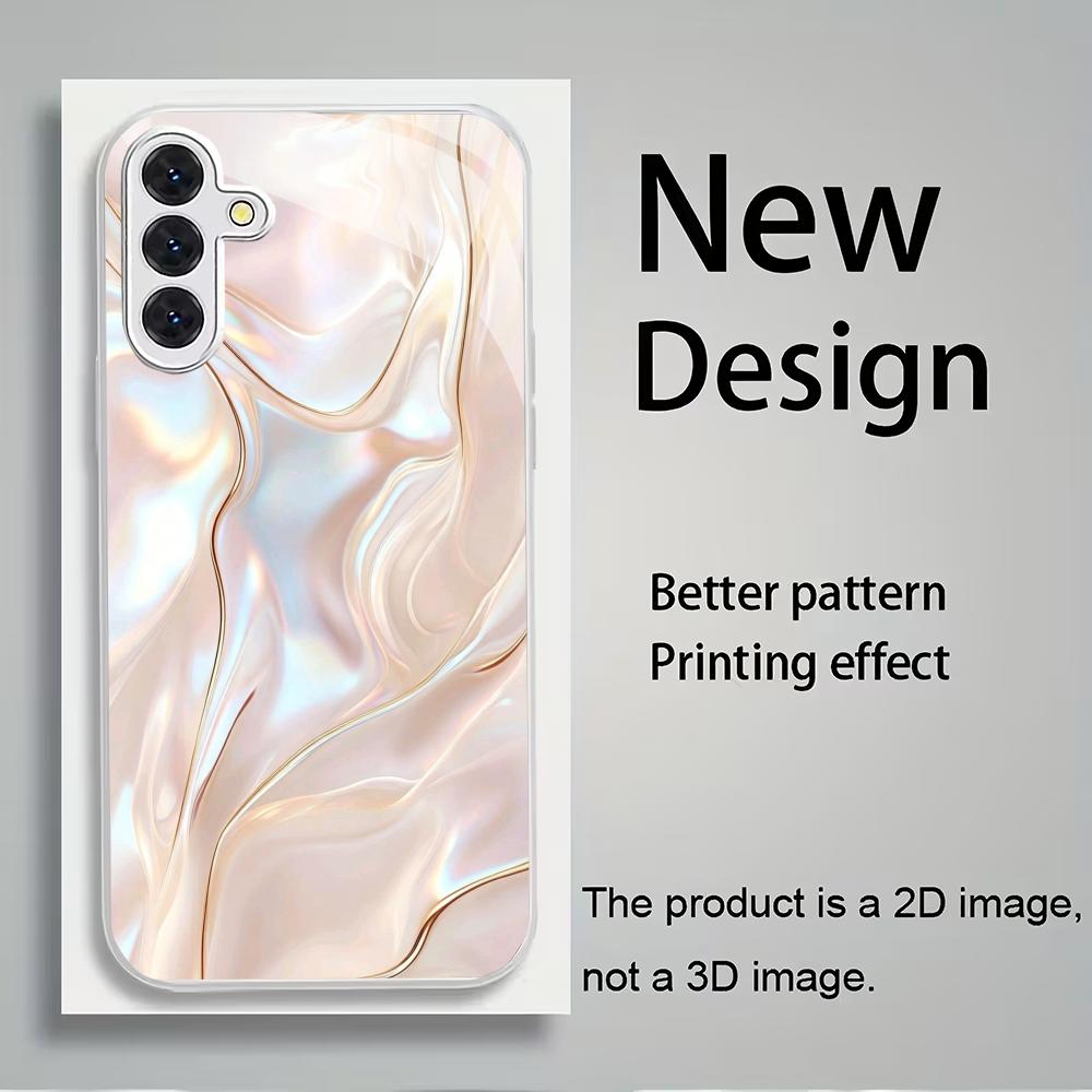 Silver curved electroplated glass phone case suitable for Samsung Galaxy S26 S25 S24 S23 S22 S20 FE/Ultra/Plus anti drop