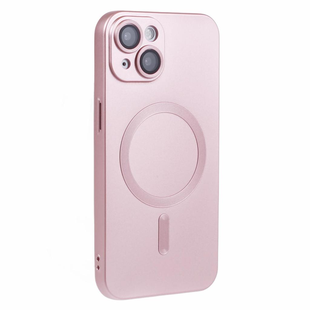 For iPhone 13 Slim TPU Case Rubberized Phone Cover with Lens Film Compatible with MagSafe