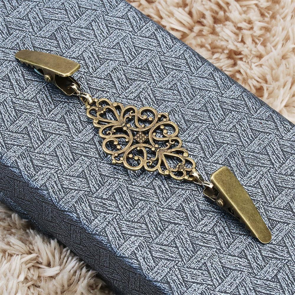 Charm Gift New Retro Shawl Brooch Cardigan Clip Sweater Blouse Pin Duck Clip Clasps