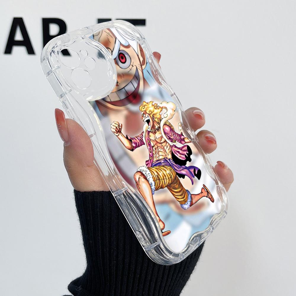 Ae92 One Piece Luffy Gear 5 Защитные чехлы для телефонов для Samsung S23 S24 Ultra A55 A14 A25 A13 Infinix Hot 40 Pro Tecno Spark 20C Wave Задняя крышка из ТПУ