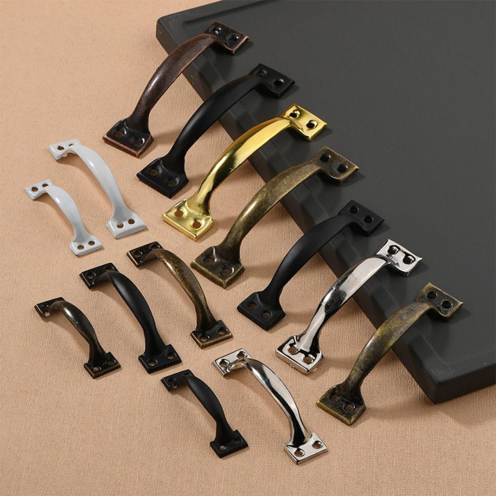 Железная ручка ящика с дугообразной ручкой двери сарая, мебельной выдвижной ящик, дверь шкафа, шкафа