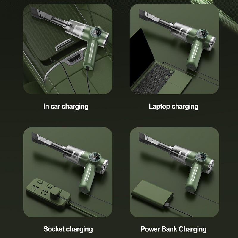 Мощный всасывающий ручной беспроводной пылесос, воздуходувка USB, мини-ручной пылесос для уборки автомобиля и дома