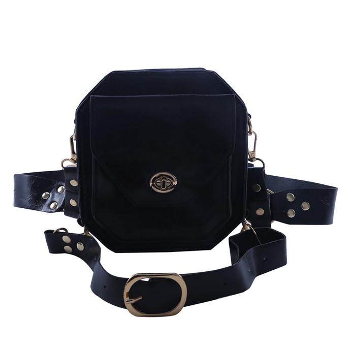 Женская поясная сумка из искусственной кожи, маленькая квадратная набедренная сумка, многофункциональная сумка для телефона на ножках, крестообразная, для улицы