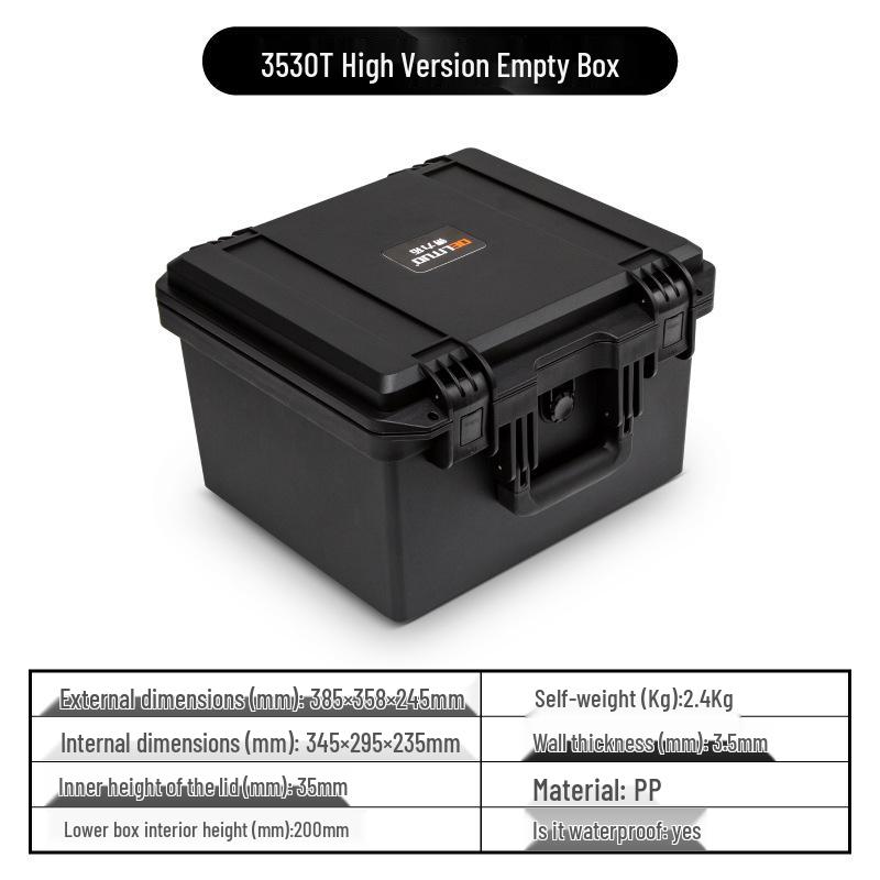 Пластиковый водонепроницаемый ударопрочный защитный бокс для камеры и оборудования