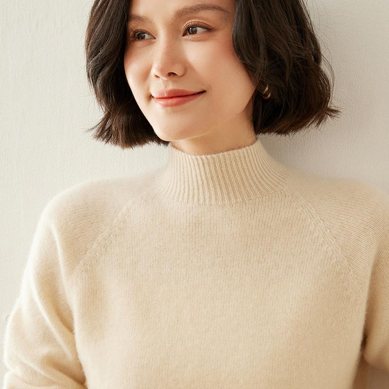 Женский кашемировый свитер Qinghe cashmere 100% кашемир осенне-зимний кашемировый пуловер мягкий и теплый