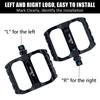 2 Bearing Mountain Bike Pedals MTB Pedals Bicycle Flat Pedals Aluminum Sealed Bearing Lightweight Platform for Road Mountain BMX MTB Bikes - 9/16"