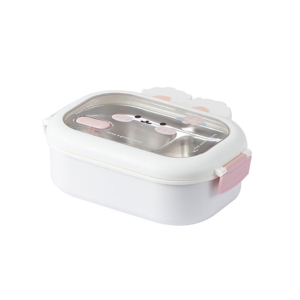 Portable Divides Lunch Box Cartoon Meal Box Food Containe Stainless Steel Lunch Box  HOME