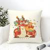 Cartoon Of An Oriental Dragon Illustration Pillow Case Cotton Linen Fabric Square Zipper Pillowcase Home Decorative Living Room