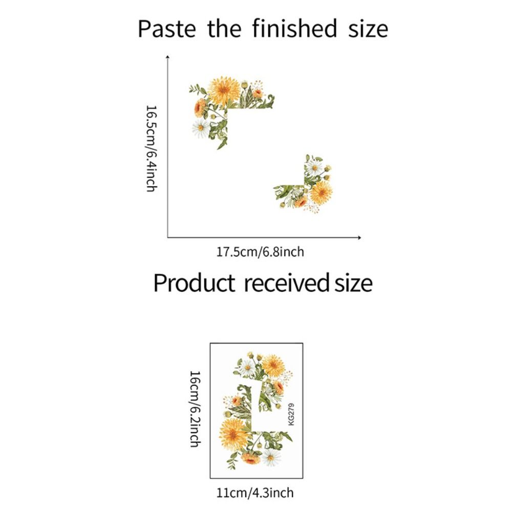 Растение Зеленые Листья Растения Наклейка Долговечная Цветок Наклейка на Выключатель Настенная Роспись Комната