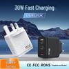 Быстрое зарядное устройство 30 Вт с двумя портами Type-C и USB (ЕС / США)