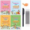 Big Size 18.5*26cm German Magic Practice Copybook Pen Preschools Kids Calligraphy Children Reusable Deutsch Writing Book