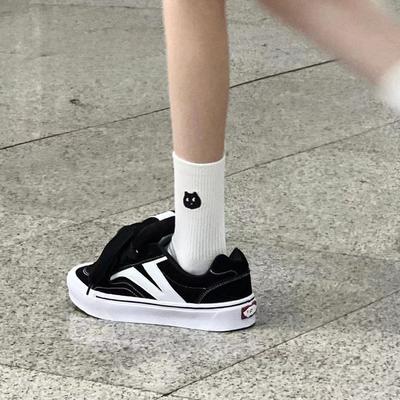 Новые однобортные детские туфли в японском ретро стиле 2024 года, весна-осень, кампус, низкие кроссовки, популярная универсальная повседневная спортивная обувь