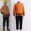 Scione Anime Cartoon Cosplay The Last Shippuden Uzumaki Cartoon Costume Orange Coat Three-Quarter Pant Suit