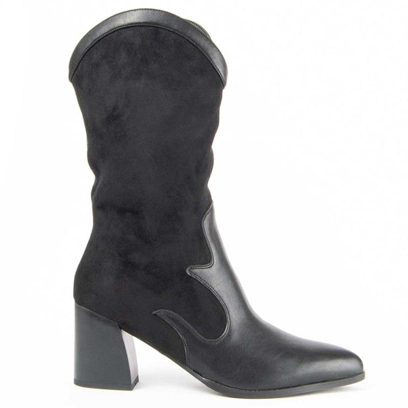 Bota De Tacón Para Mujer. Montevita Tejan8 100945