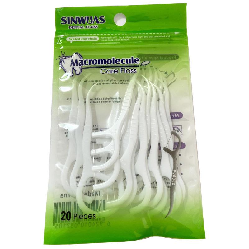 «50 зубных нитей — пластиковая зубочистка с изогнутой нитью»