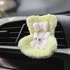 Плюшевое кукольное автокресло с зажимом для вентиляционного отверстия, настольная подставка, мягкая пушистая подушка, ремни безопасности, симпатичное украшение для автомобиля для коллекционеров и поклонников