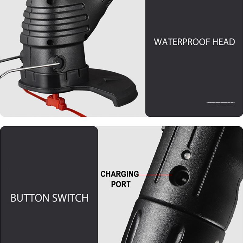 Электрическая беспроводная газонокосилка Портативные садовые электроинструменты Перезаряжаемая от USB выдвижная прополочная машина Перезаряжаемая от USB электрическая прополочная машина