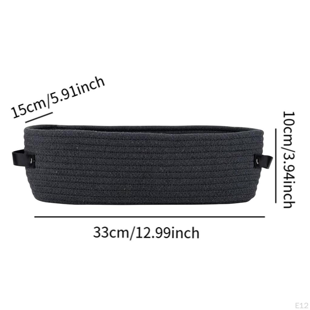 Basket Cotton with Handle, Storage And Bathroom Organizer Container