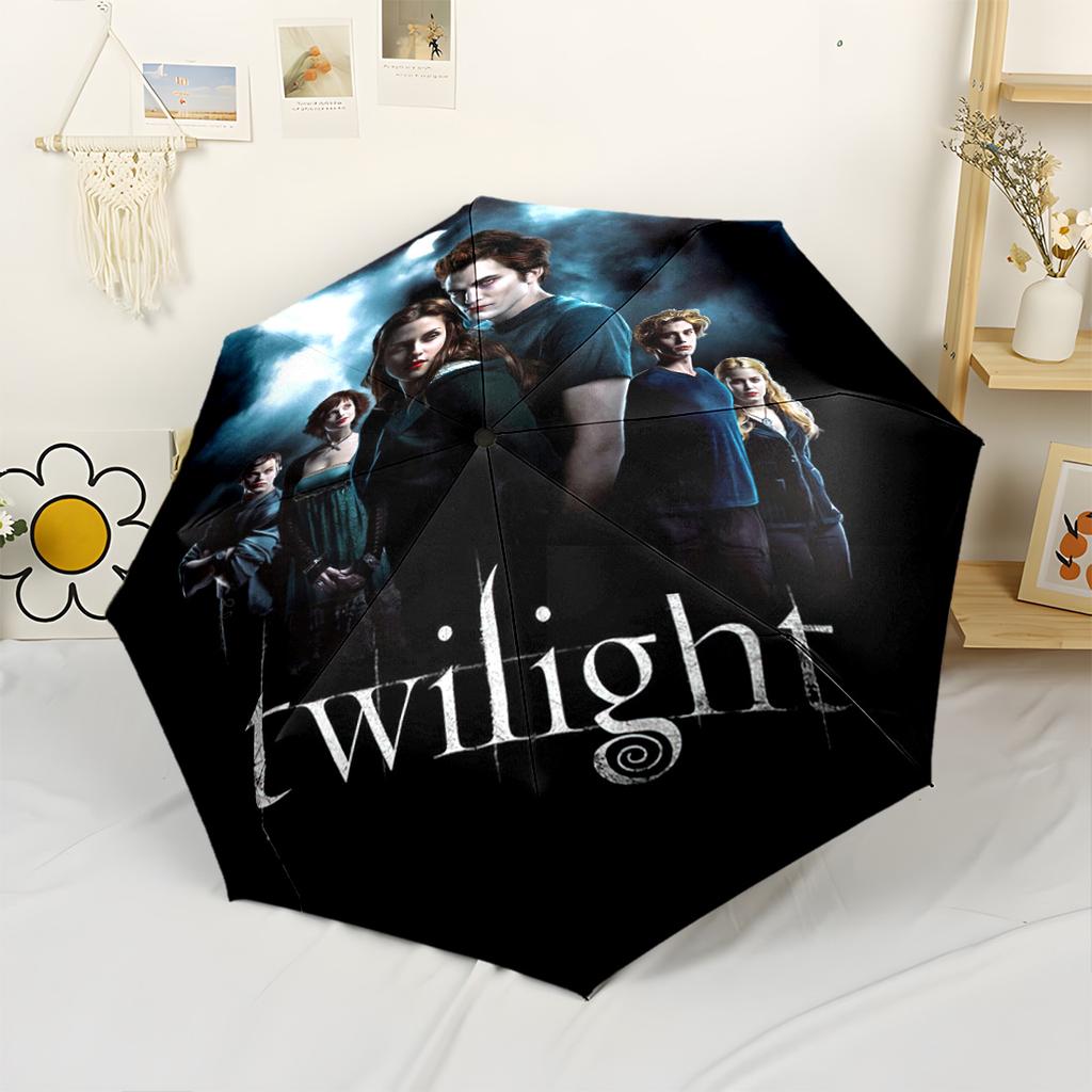 Vampire Diaries Compact Travel Automatic Umbrella Compact 8-Rib Design Foldable Design Travel Essential Fashion Lovers Stylish Gift for Women